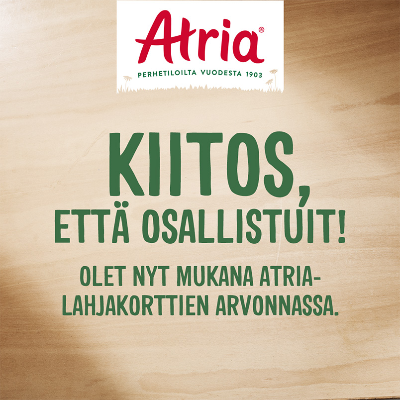 Kiitos osallistumisesta